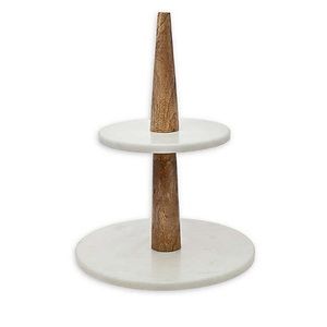 Godinger marble 2-tier Server Brand New!
